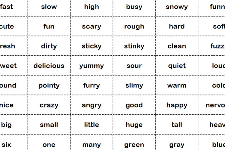 Adjectives for Kids: Fun Activity Part1 – Spongy Kids